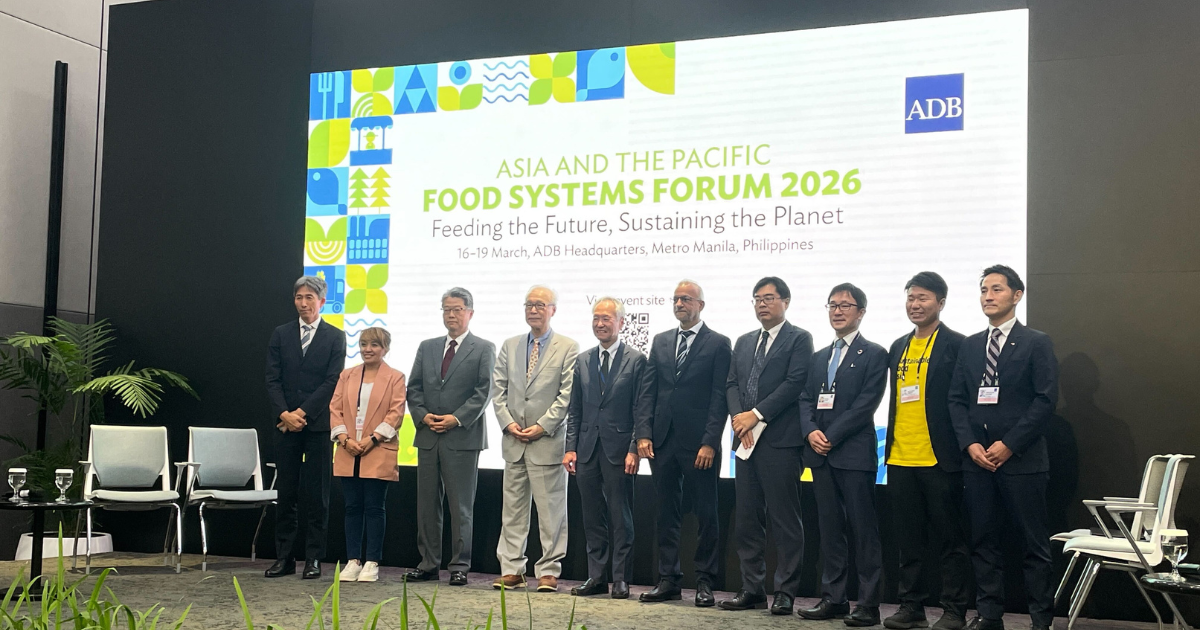 【プレスリリース】アジア開発銀行（ADB）主催「アジア・太平洋食料システムフォーラム2026」に代表 海野が登壇